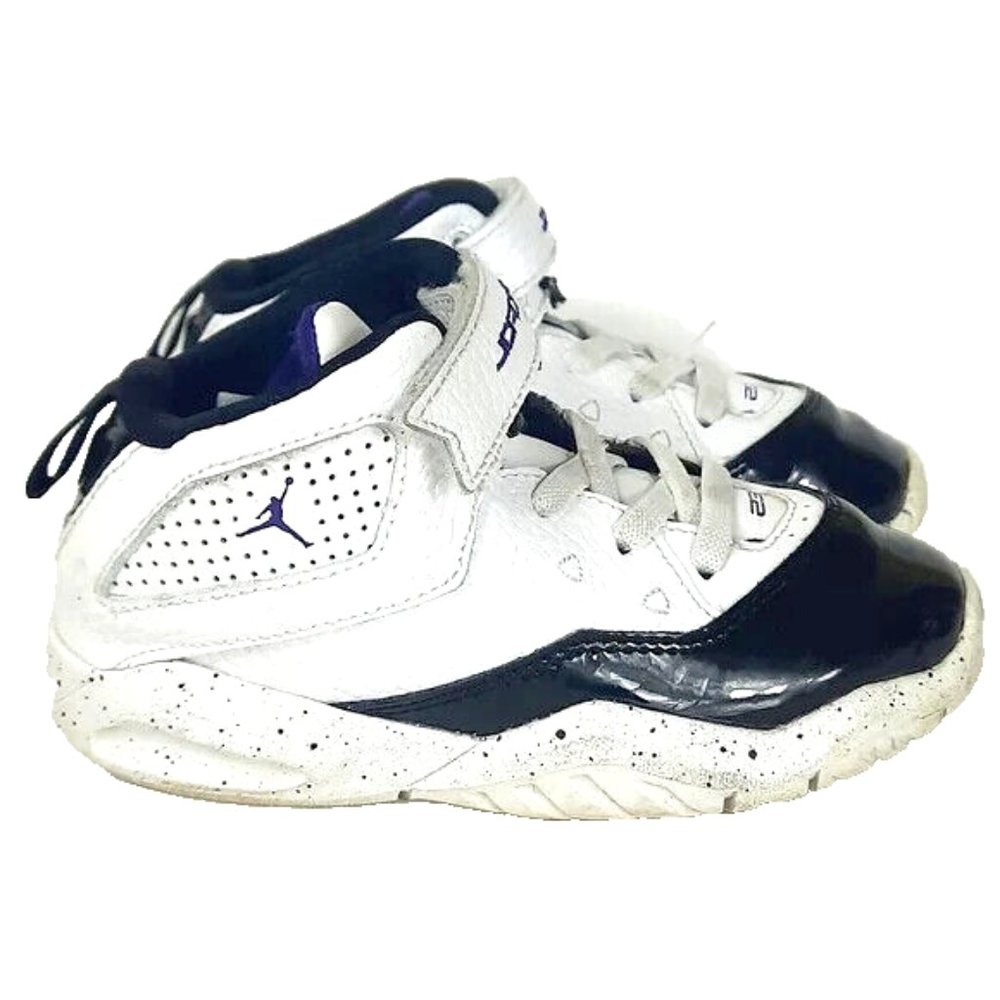 Nike Air Jordan B’Loyal Toddler Sneakers Size 9C CK1427-115  White Court Purple